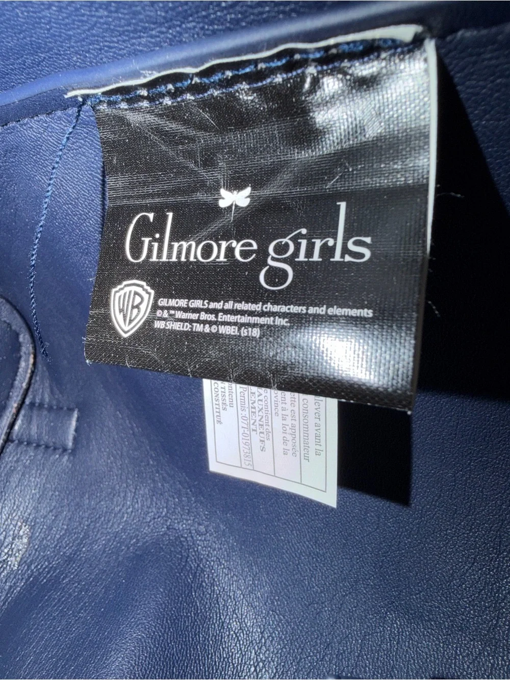 EUC Gilmore Girls Chilton Academy Mini Backpack Warner Bros WB Drawstring Flap